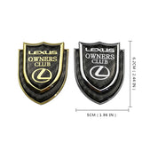 Lexus Shield Carbon Fiber Car Rear Sticker Window Emblem Badge Decal