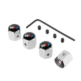 4pcs/set BMW M Power Anti-Theft Car Air Valve Stem Cap Auto Tyre Valve Covers