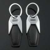 Audi Leather Car Keyring Key Ring Chain Pendant