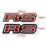 ABS Car Front Grille Rear Trunk Emblem Badge Sticker for RS SI Logo Odyssey CRV Jazz Pilot Civic 10th Accord City Crosstour
