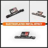 Alloy Car Steeing Wheel Sticker Rear Trunk Badge Decals for GR GAZOO Racing Sport Yaris Auris Rav4 CHR Corolla Camry Highlander