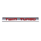 Ford TWIN TURBO Metal Car Rear Sticker Auto Body Side Emblem Badge Decal