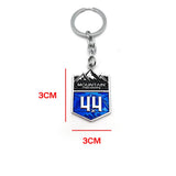 Jeep Mountain 4X4 Logo Metal Car Key Rings Keychain Pendant