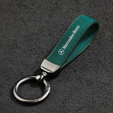 Mercedes Benz Logo Metal Suede Car KeyChain
