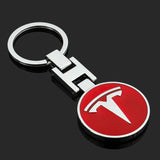 Tesla Metal Car Keychain Keyring