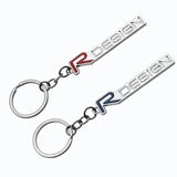 Volvo R Design Logo Metal Car Key Rings Keychain Pendant