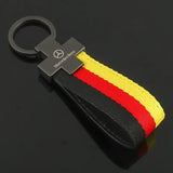 Mercedes Benz AMG Nylon Webbing Car Keyring Keychain Pendant