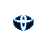 Epoxy Car Front Emblem Decals Rear Trunk Sticker for Toyota