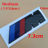 BMW M3 M5 M Power Real Carbon Car Rear Sticker Side Emblem Badge
