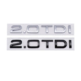Audi 2.0TDI 3.0TDI 4.0TDI Car Rear Sticker Trunk Emblem Badge Decal