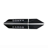 4pcs Skoda SUPERB KODIAQ KAMIQ KAROQ ABS Car Fender Side Sticker Decal Emblem Badge
