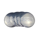 4pcs 56/60/65/75/90mm Audi Quattro Sline RS Car Wheel Center Hub Cap Sticker Decal