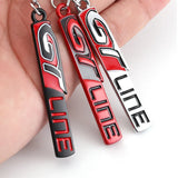 Peugeot GT Line Logo Metal Car Key Rings Keychain Pendant
