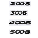 Peugeot 2008 3008 4008 5008 Metal Car Trunk Sticker Decal Auto Letter Emblem Badge