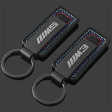 BMW M Power M3 M5 Suede Car Keyring Metal Key Chain Holder Pendant