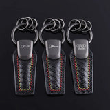 Audi RS Sline Leather Car Key Chain Keyring Pendant