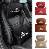 For Lexus Car Comfort Suede Neck Care Waist Pillow Interior Accessories