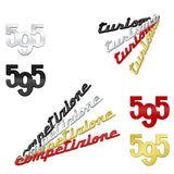 Abarth 595 Competizione Turismo Logo Metal Car Body Emblem Badge Rear Sticker Decal