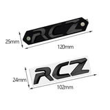 Peugeot RCZ Metal Car Front Hood Grille Emblem Auto Trunk Badge Sticker Decal