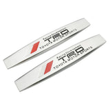 2pcs Toyota TRD Metal Car Fender Side Badge Decal Rear Emblem Sticker