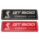 Ford GT350 GT500 Shelby Aluminum Alloy Car Sticker Nameplate Emblem Badge Decal