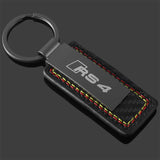 Audi S3 S4 S5 S6 S7 S8 RS3 RS4 RS5 RS6 RS7 RS8 Car Logo Leather Key Chain Key Ring Pendant