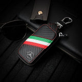Mercedes Benz Carbon Fiber Car Key Bag Key Cover