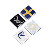Volvo R Design Moose Test Logo Metal Car Front Hood Grille Emblem Badge Decal