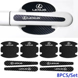 Lexus Carbon Fiber Car Door Bowl Handle Anti-collision Protective Stickers Scratches Film