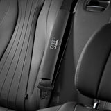 2pcs 33cm Audi Logo Suede Car Seat Safety Belt Pads Shoulder Protection Cover