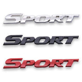 Metal Car Sticker Rear Trunk 3D SPORT Emblem Grille Badge for Highlander Carmy Avalon Prius Corolla Yaris Hilux Styling