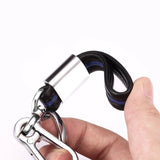 Mercedes Benz PU Leather Car Key Chain Holder Auto Keyring