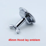 45mm Car Front Bonnet Hood Emblem Badge for Mercedes Benz W203 W204 AMG Brabus C E S Class W210 W211 W220
