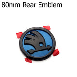 80/90mm ABS Skoda Car Front Hood Emblem Rear Badge Sticker Steering Wheel Decal
