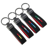 Mercedes Benz A35 Logo Suede Car Keychian