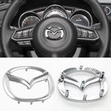 Mazda ABS Car Steering Wheel Sticker Auto Emblem Badge Decal