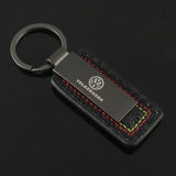 Volkswagen VW R Logo Carbon Fiber Car Keychain Pendant Key Chain Holder