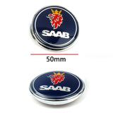 50mm SAAB SCANIA Logo ABS Car Front Hood Emblem Badge Sticker