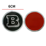 60mm Mercedes Benz Brabus Metal Car Rear Sticker Emblem Badge Decal