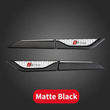 2pcs Audi Sline Car Bumper Strip Emblem Fender Side Protective Sticker