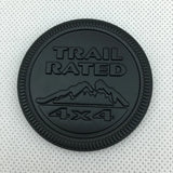 Jeep Trail Rated 4x4 Metal Car Rear Sticker Body Side Decal Auto Front Grille Emblem Badge