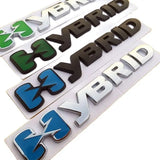 Car Trunk Badge Sticker for Toyota Hybrid Logo Yaris Corolla 4Runner Avalon Auto Whole Body Emblem Decal Exterior Accessories