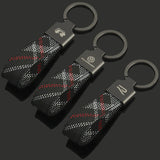 Volkswagen VW R Logo Oxford Webbing Car Keychain Pendant Key Chain Holder