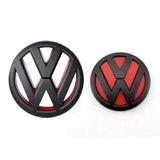 Auto Accessories 130mm Car Front Grille Center Badge 100mm Rear Trunk Emblem for Volkswagen VW Jetta MK6 2011-2014 5C6853601