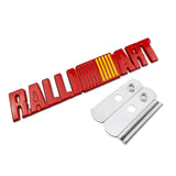 Mitsubishi Ralliart Metal Car Front Grille Emblem Badge Auto Rear Sticker Decal