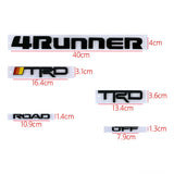 Car Stickers Auto Badge Emblem 4RUNNER TRD OFF ROAD Decals for Tundra Prado Corolla Highlander Venza Hiace Previa SEQUOIA