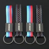 BMW M3 M5 Metal Leather Car Keychain Keyring Key Pendant