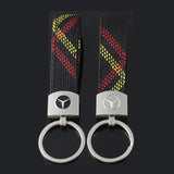 Mercedes Benz Nylon Metal Car Keyring Pandant Auto Key Chain Holder