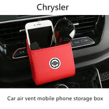 For Chrysler 200 Voyager Delta Grand 200c 300c Pacifica Sebring PT Cruiser Car Air Outlet Phone Storage Box Organizer Bags