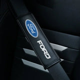 2pcs Ford Leather Car Seat Belt Pad Covers Shoulder Pads